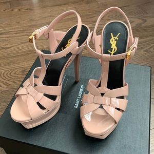 YSL TRIBUTE PLATFORM SANDALS
